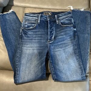 Kut from the Kloth High Rise Blue Distressed Denim Jeans